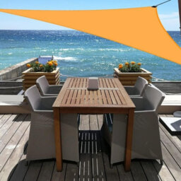 Orange 3X3X3M Triangular Shade Sail Waterproof Uv Resistant - thumbnail 6
