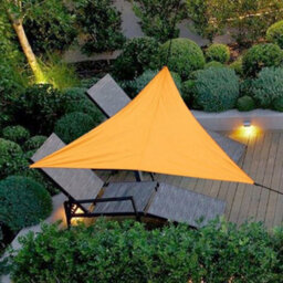 Orange 3X3X3M Triangular Shade Sail Waterproof Uv Resistant - thumbnail 4
