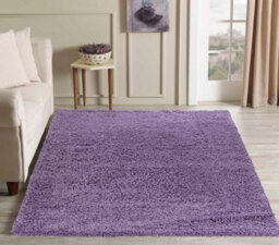 Desire Rugs Plain Living Room Shaggy Area Rugs Lilac 60X110 Cm - thumbnail 7