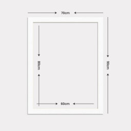 Ak Frames 90X70Cm White Picture Mounts To Fit 80X60Cm Aperture Size - Mount Board Only (No Frame Included) - thumbnail 3
