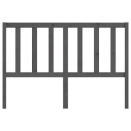 Berkfield Bed Headboard Grey 156X4X100 Cm Solid Wood Pine - thumbnail 4