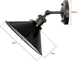 Modern Vintage Retro Industrial Wall Sconce Light 22Cm Metal Wall Lamp Adjustable Swing Arm Stylish Lighting For Bedroom Office - thumbnail 6