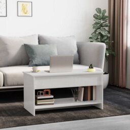 809653 Berkfield Coffee Table High Gloss White 102X50X52,5 Cm Engineered Wood - thumbnail 3