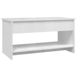 809653 Berkfield Coffee Table High Gloss White 102X50X52,5 Cm Engineered Wood - thumbnail 5