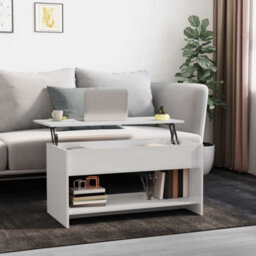 809653 Berkfield Coffee Table High Gloss White 102X50X52,5 Cm Engineered Wood - thumbnail 1