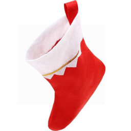 Amorly 12Pcs Christmas Stockings, Non-Woven Xmas Stockings With White Cuff Gold Trim, Classic Fireplace Hanging Christmas Decor Socks - thumbnail 3