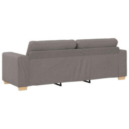 Vidaxl 3-Seater Sofa With Cushion Taupe Fabric - thumbnail 6