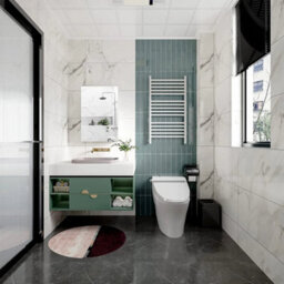 40X60X12Cm  Single Door Mirrored Bathroom Cabinet Storage Cupboard With Adjustable Shelf - thumbnail 6