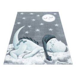 "Bravich Blue Dino Kids Rug 160 X 230Cm (5'3"" X 7'7"")" - thumbnail 2
