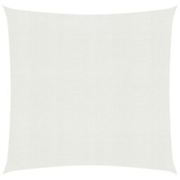 Berkfield Sunshade Sail 160 G/m2 White 4X4 M Hdpe - thumbnail 1