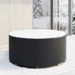 Outsunny Round Garden Furniture Cover Waterproof 214 X 70 Cm, Black - thumbnail 9