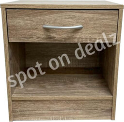 Spot On Dealz Bedside Cabinet Side Table Living Room Bed Side Tables End Small Cabinets Furniture Bedroom Nightstand Oak - thumbnail 5