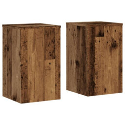 Walplus Plant Stands 2 Pcs Old Wood 30X30X50 Cm Engineered Wood - thumbnail 2