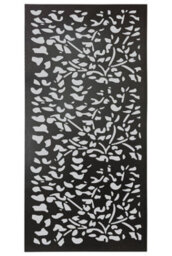 Mirroroutlet Amarelle Extra Large Metal Leaf Design Decorative Garden Screen Mirror 120X60 Cm - thumbnail 4
