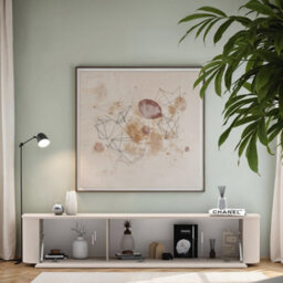FurniComp LTD Furnicomp Palermo 180Cm Curved Wall Mounted Tv Unit With Flap Door - Cashmere - thumbnail 5