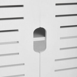2 Door Bathroom Storage Cabinet Wall Cupboard With Display Shelves Wall Mounted - thumbnail 5