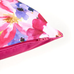 icon Indoor And Outdoor Waterproof Filled Cushion Set Of 2 Pink Watercolour Floral - thumbnail 5