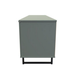 Beijing 2 Door 1 Drawer Wide Tv Unit In Reed Green (Ready Assembled) - thumbnail 2