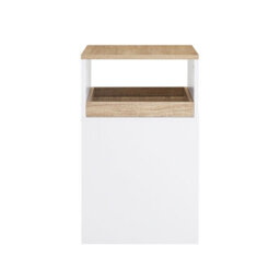 Sobuy Ask08-Nw, Home Office File Cabinet Printer Stand Storage Cabinet On Wheels Side Table End Table,w40Xd50Xh65 - thumbnail 1