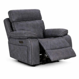 Furnishings For Less UK Tokyo Leatheraire Grey 2 + 1 + 1 Electric Recliner Sofas - thumbnail 3