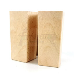 L&F 4X Replacement Furniture Legs Solid Wood 110mm High Sofas Chairs Settee Cabinets Legs Self Fixing Natural - thumbnail 4