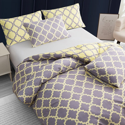 Pamposh Double Duvet Set Premium Brushed Microfiber Duvet Cover Double Ultrasoft Hypoallergenic With Zipper Closure - image 1