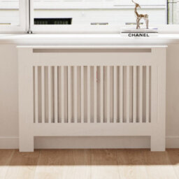 Fativo Vertical Radiator Cover Grill Shelf Cabinet Mdf Wood Modern Traditional Furniture (19D X 111W X 92.2H Cm) - thumbnail 8