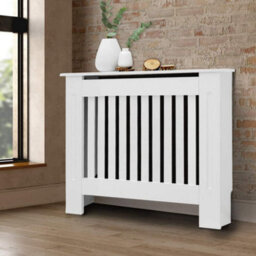 Fativo Vertical Radiator Cover Grill Shelf Cabinet Mdf Wood Modern Traditional Furniture (19D X 111W X 92.2H Cm) - thumbnail 7