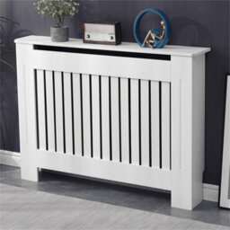 Fativo Vertical Radiator Cover Grill Shelf Cabinet Mdf Wood Modern Traditional Furniture (19D X 111W X 92.2H Cm) - thumbnail 9