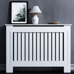 Fativo Vertical Radiator Cover Grill Shelf Cabinet Mdf Wood Modern Traditional Furniture (19D X 111W X 92.2H Cm) - thumbnail 6