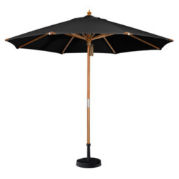 Styx 3M Deluxe Wooden Parasol In Black - thumbnail 2