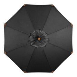 Styx 3M Deluxe Wooden Parasol In Black - thumbnail 3