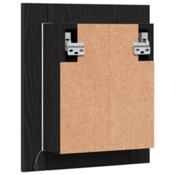 Walplus Led Bathroom Mirror Cabinet Black Oak 40X12X45 Cm Engineered Wood - thumbnail 9