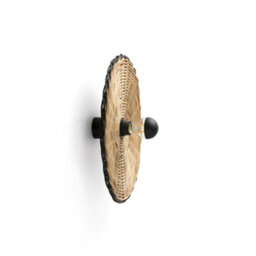 Luminosa Lighting Luminosa Costas 400 H70 Black, Rattan Wall / Ceiling Lamp - thumbnail 1