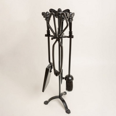 Brass Bee Fireside Companion Set With Bee Knobs - image 1