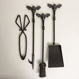 Brass Bee Fireside Companion Set With Bee Knobs - thumbnail 8