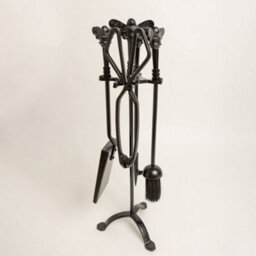 Brass Bee Fireside Companion Set With Bee Knobs