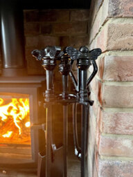 Brass Bee Fireside Companion Set With Bee Knobs - thumbnail 5