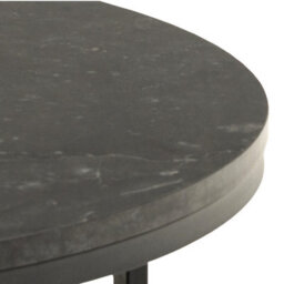 Furniture To Go Spiro Coffee Table With Black Marble Melamine Top & Black Legs - thumbnail 5