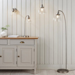 Luminosa Lighting Luminosa Hansen Dome Pendant Light Brushed Silver Paint, Clear Glass - thumbnail 5