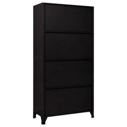 Vidaxl Locker Cabinet Black 90X45X180 Cm Steel - thumbnail 5