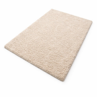 Uetian Light Beige Soft Plush Floor Rug 120X170 Modern Minimal Home Styling - image 1