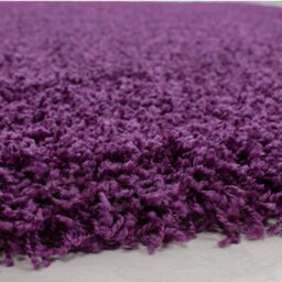 Uetian Purple Shaggy Rug 80X150 Cm Soft Touch 5Cm Thick Pile Rug For Small Spaces - thumbnail 2