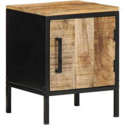 Bedside Cabinet Table Bedroom Mango Wood Storage - thumbnail 6