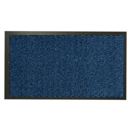 Kav Door Mat Dirt Trapper - Durable Indoor And Outdoor Non-Slip Rug - Super Absorbent- Home, Office(Blue / Black, 120Cm X 180Cm) - thumbnail 1