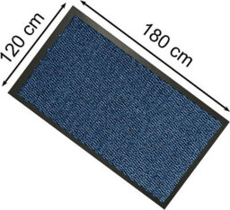 Kav Door Mat Dirt Trapper - Durable Indoor And Outdoor Non-Slip Rug - Super Absorbent- Home, Office(Blue / Black, 120Cm X 180Cm) - thumbnail 2
