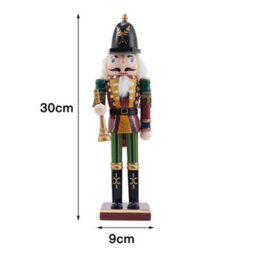 Living And Home Nutcracker Soldier Figurine Tabletop Christmas Decoration Xmas Ornament - thumbnail 6