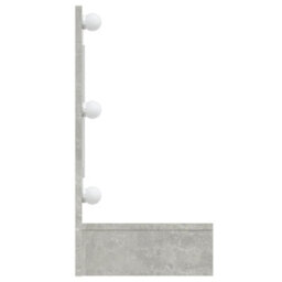 Berkfield Mirror Cabinet With Led Concrete Grey 90X31.5X62 Cm - thumbnail 5