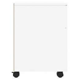 Berkfield Mobile File Cabinet With Wheels White 45X38X54 Cm Engineered Wood - thumbnail 5