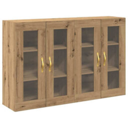 Berkfield Wall Mounted Cabinets 2 Pcs Artisan Oak 69,5X34X90 Cm Engineered Wood - thumbnail 2
